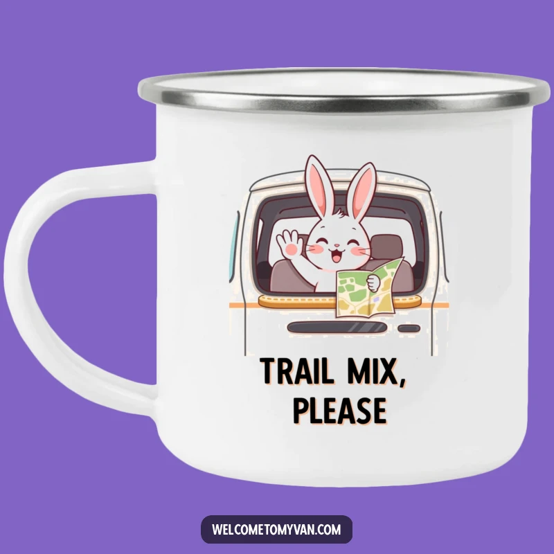 Funny Bunny Van Camping Mug: Your Adventure Companion for the Trail