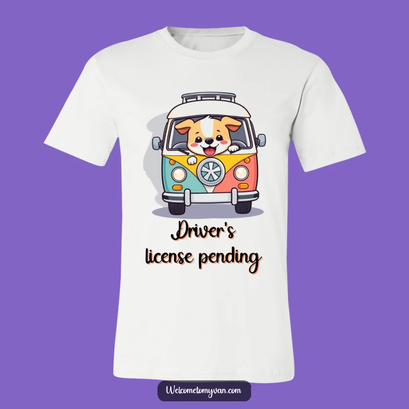 Funny Dog Retro Van T-Shirt: Unleash Your Inner Road Trip Legend